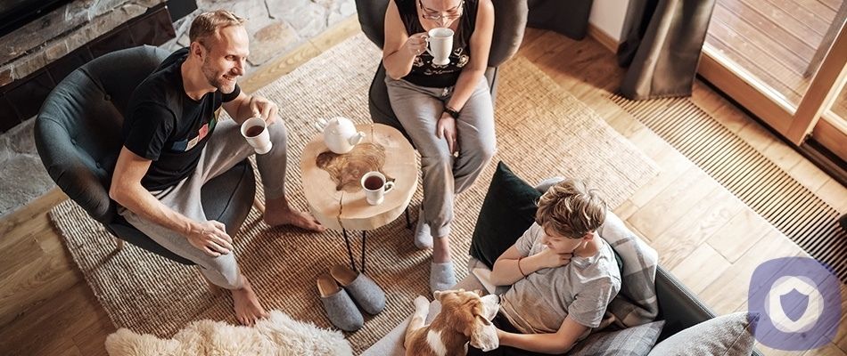 family at home